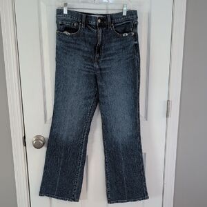 Daze Medium Wash High Rise Kick Flares